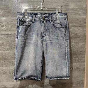 Black Smith Denim Shorts Mens 34 Y2k Style 12” Inseam Rn 92291